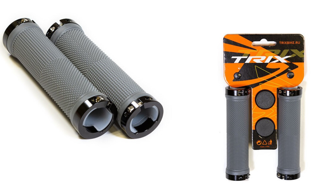 Купить Грипсы TRIX GRTX-201 с фиксаторами, серые