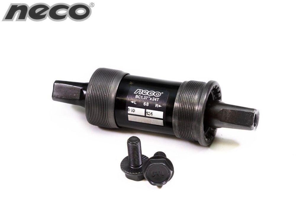 Купить Каретка картриджная NECO B-910, промподшипники, чашки стальные, SQR, 68 мм, 124 мм (B910P-124)