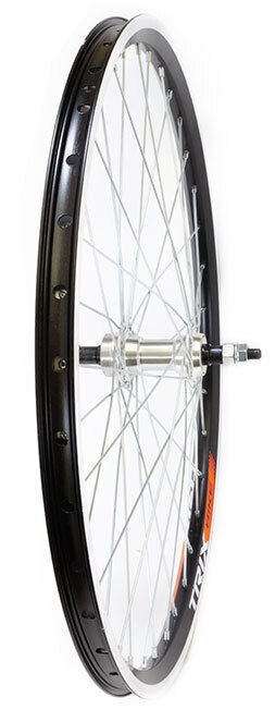 Купить Колесо заднее 20 дюймов  TRIX трещотка V-br гайки / обод двойной алюм. черн. CNC A/V 19.6х20.2 / втулка сталь