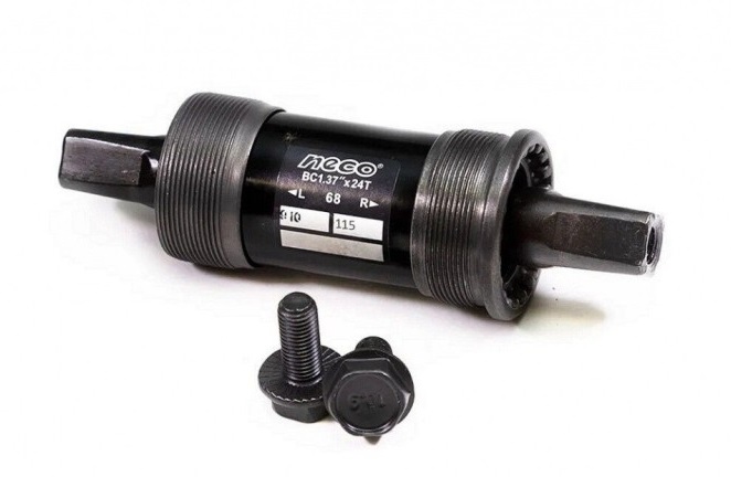 Купить Каретка картриджная NECO B-910, промподшипники, чашки стальные, SQR, 68 мм, 115 мм (УТ00020370)