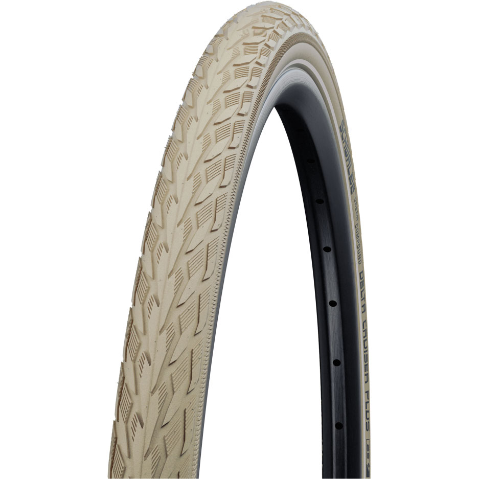 Купить Покрышка SCHWALBE Delta Cruiser Plus PunctureGuard, 28x1.4, кремовая