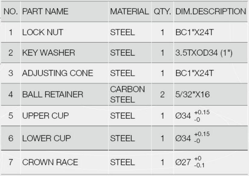 Купить Рулевая колонка MIXIEER QLP-4E4, резьбовая