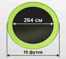 Купить Батут ARLAND ARL-TN-1003 I B, 10', с внутренней сеткой и лестницей, синий