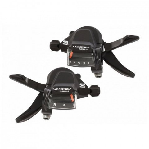 Купить Шифтер Shimano Acera, M3000, лев/пр, 3x9ск, тросы(нерж).+оплетк ESLM3000PA