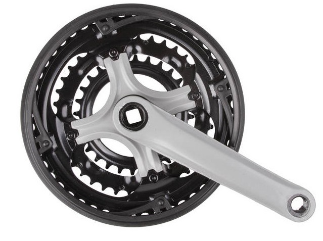 Купить Система 170 мм, 28/38/48T, для 7-8 ск., под квадрат, черный/серебристый, 5-351247