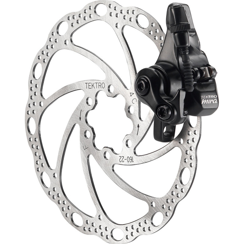 Купить Тормоз дисковой механический TEKTRO MD-C400 MIRA, передний, с ротором 160 мм, для шосс./гревела