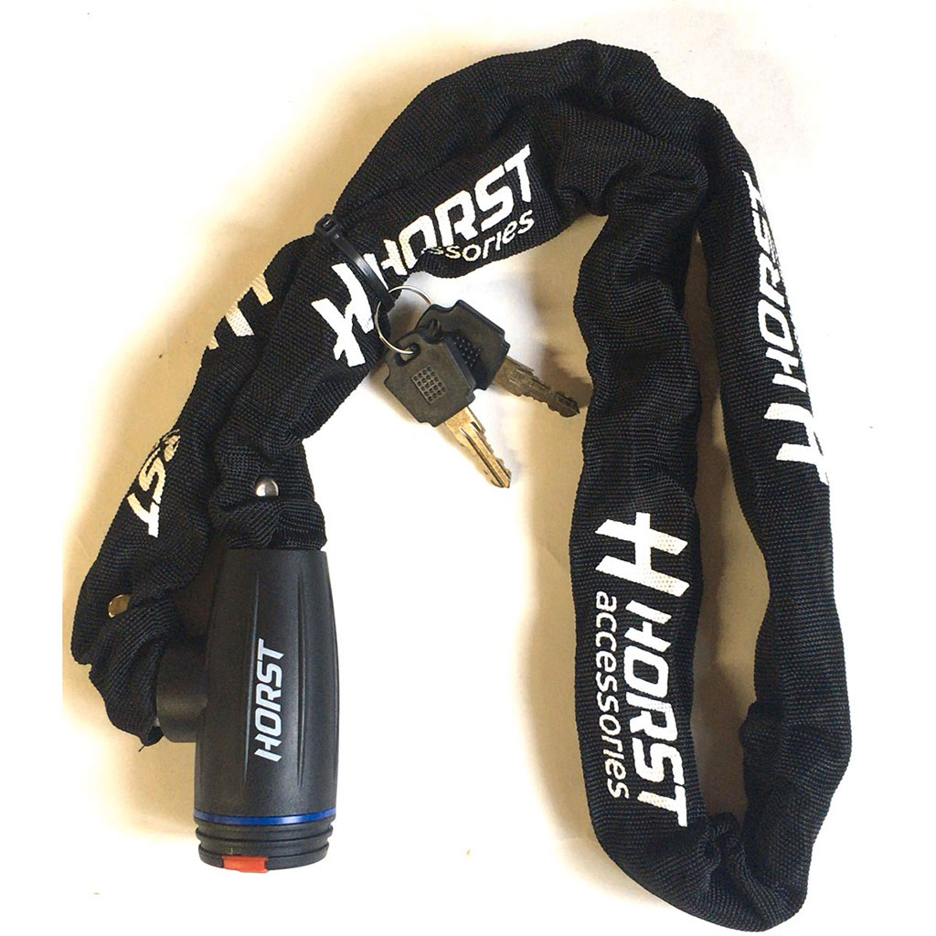 Купить Замок велосипедный цепь HORST 6х1200 мм на ключе