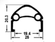 Купить Обод 26 дюймов  H35236 двойной пистонир. д/дисковые торм (559х25/19,4х20,3мм 32отв.) черный