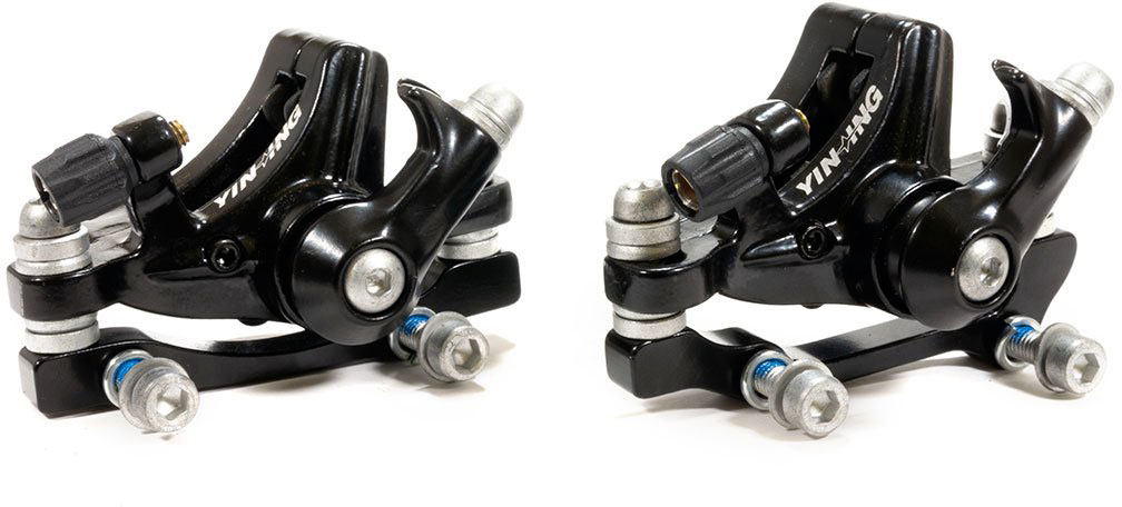 Купить Тормоза дисковые механические YINXING YX-DB06, с адаптерами IS F180/R160, IS F160/R140