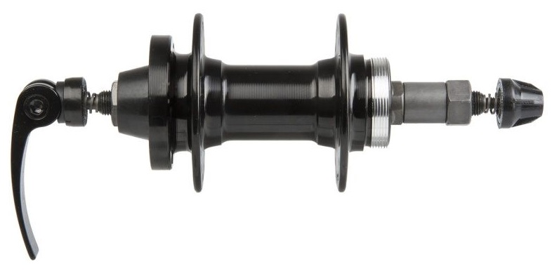 Купить Втулка задняя (32H/QR/disk/135mm), промподшип., под трещетку, черная