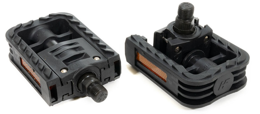 Купить Педали складные TRIX, нейлоновые, 112x70мм, черные