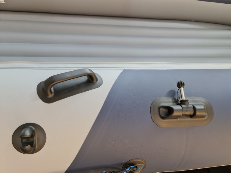 Купить Надувная лодка НДНД GROUPER 335 цвет серо-светлосиний