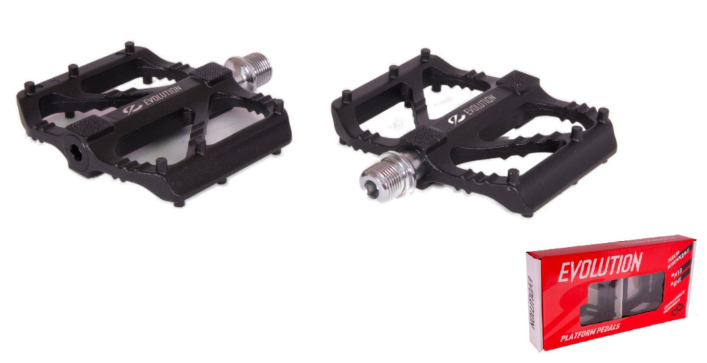 Купить Педали EVOLUTION PLATFORM алюминиевые 95x90мм