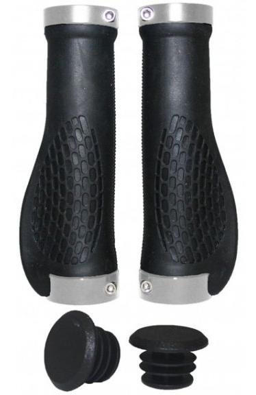 Купить Грипсы VINCA SPORT H-G127 129 мм эргономичные серебристые