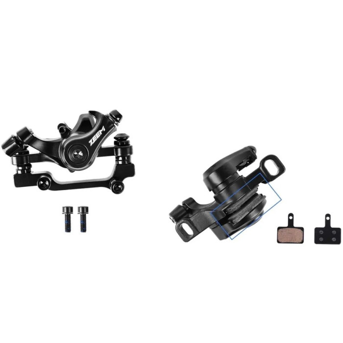 Купить Тормозной калипер механический ZEEM с адаптером F-180/R-160 и колодками RB-D21