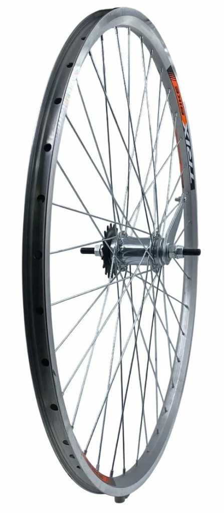 Купить Колесо заднее TRIX 28 дюймов  дв.фрез.сереб.19.4мм 36H Торм. нож. 1 ск. AV