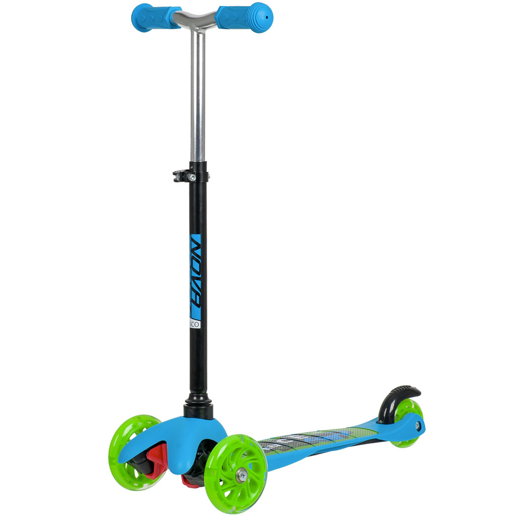 Купить Самокат NOVATRACK Disco Kids Print, бирюзовый