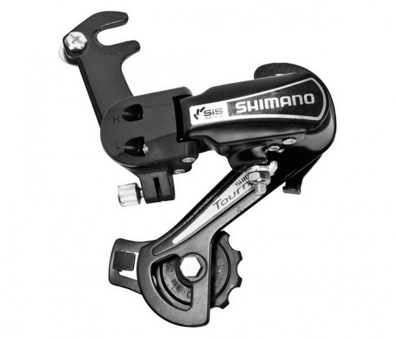 Купить Переключатель задний Shimano Tourney TY21-B, SS, 6 скоростей, крепление на ось ARDTY21BSSBL
