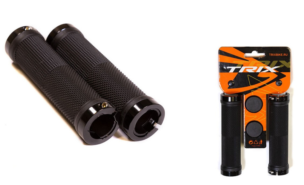 Купить Грипсы TRIX GRTX-201 с фиксаторами, черные