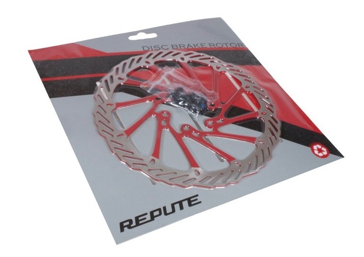 Купить Ротор REPUTE RPT-007B 160мм, под 6 болтов, серебристо-красный