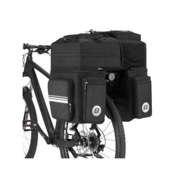 Купить Сумка велосипедная Rockbros (байкпакинг) A8BK, 48 л, 3 сумки, черный