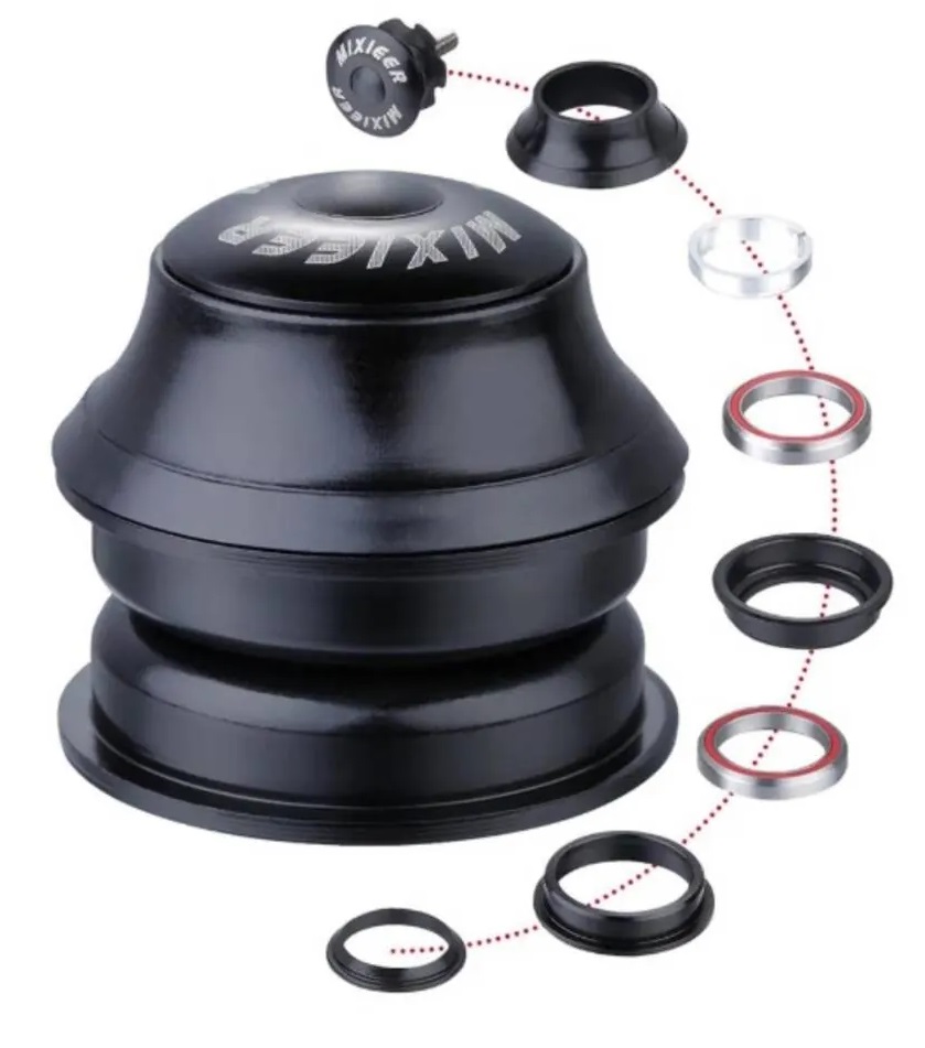 Купить Рулевая колонка MIXIEER QLP-22T, 1-1/8 дюймов , безрезьбовая