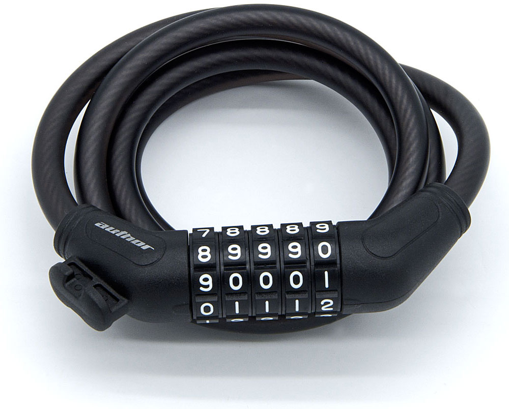 Купить Замок велосипедный противоугонный AUTHOR ASL-44 SpirCod, 10х1000 мм