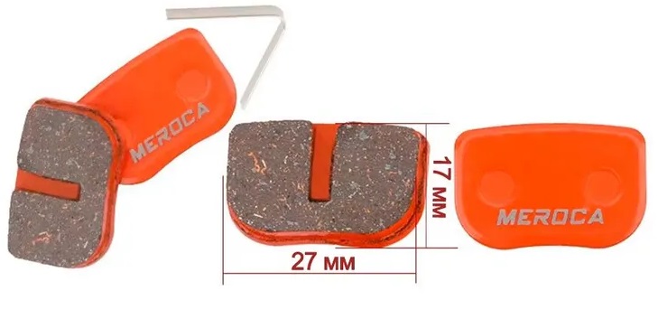 Купить Тормозные колодки MEROCA MS-08B для тормозов Shimano/BB5/BB7