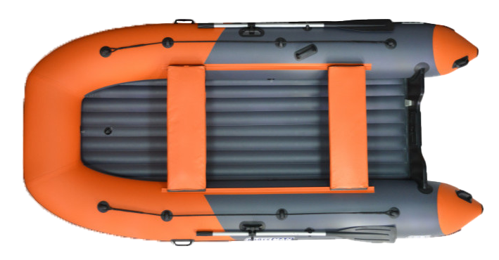 Купить Надувная лодка BOATSMAN BT380A цвет графитово-оранжевый