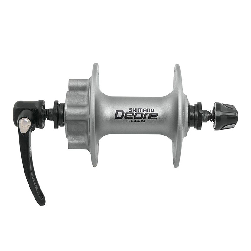 Купить Втулка SHIMANO EHBM525ABSS Deore, M525A, 32 отв QR, 6-болт, сереб. передняя