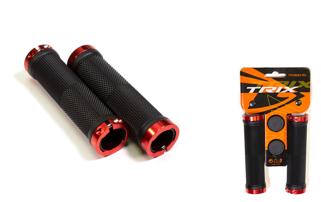 Купить Грипсы TRIX GRTX-201-BLACK-RED резиновые