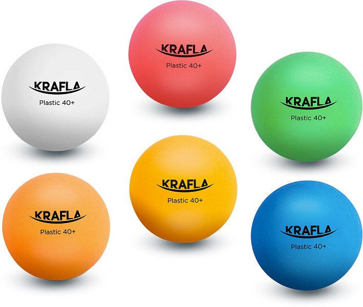 Купить Набор мячей для настольного тенниса KRAFLA B-CL60, 6 шт.