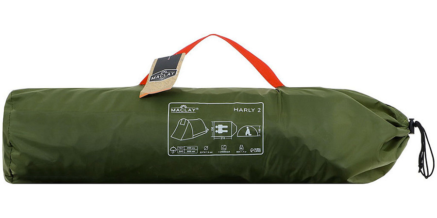 Купить Палатка треккинговая MACLAY Harly 2, 210х150х100 см