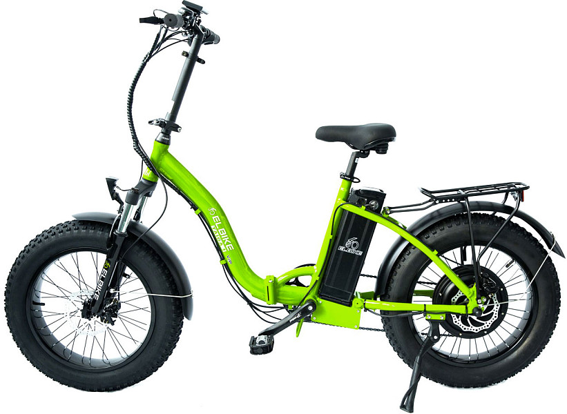 Купить Электровелосипед ELBIKE Taiga 1 Vip C31 500W 48V 13Ah, зеленый